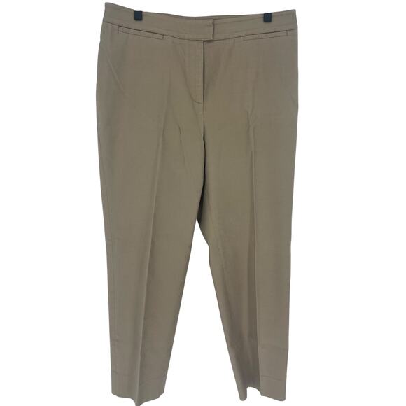 Piazza Sempione Brigitte Beige Slim Ankle Trousers Made in Italy - Picture 3 of 10